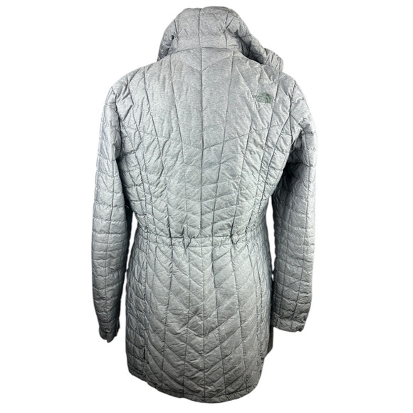 The North Face ThermoBall Parka Jacket Gray Puffer Hooded Outdoor Women's Medium - Picture 15 of 16
